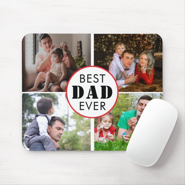 Best dad ever Father's Day 4 Photo  Mouse Pad (With Mouse)