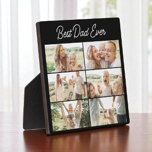Best Dad Ever Father's Day 6 Photo Collage  Plaque