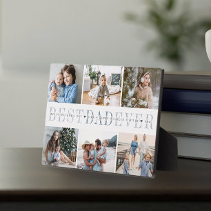 Best Dad Ever   Father's Day 6 Photo Plaque