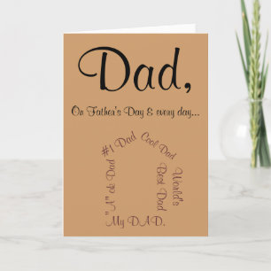 Best Dad Ever Father's Day Card