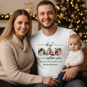 Best dad ever  Father's Day Dad Cut out 3 Photos T-Shirt