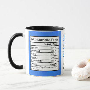 Best Dad Ever   Fathers Day Funny Attributes Blue Mug