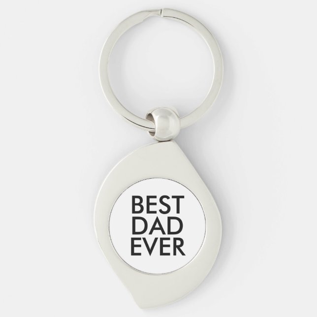 Best Dad Ever | Father's Day Keychain (Front)