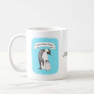 Best Dad Ever Fathers Day Penguin Gift Custom name