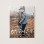 Best Dad Ever Father's Day Personalized Photo  Jigsaw Puzzle<br><div class="desc">Keepsake gift for Father's Day</div>
