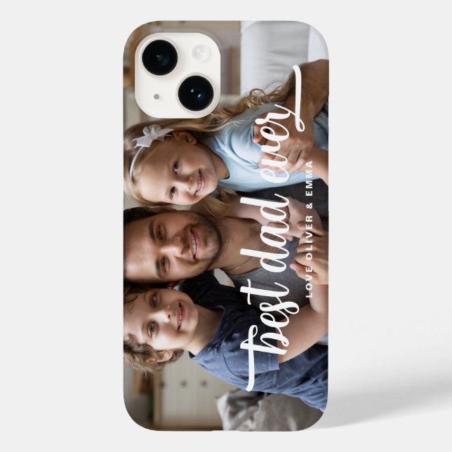 Best Dad Ever Father's Day Photo Case-Mate iPhone Case (Back)