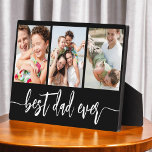 Best Dad Ever - Father's Day Photo Collage Plaque<br><div class="desc">Celebrate your dad with the "Best Dad Ever" Father's Day Photo Collage Plaque, a heartfelt tribute to the man who means the world to you. This beautifully crafted plaque features a high-quality, customizable photo collage, allowing you to showcase cherished memories and special moments. The collage is elegantly arranged around the...</div>