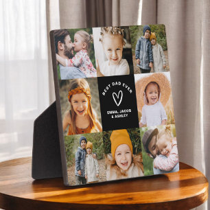 Best Dad Ever Father's Day Photo Collage  Plaque