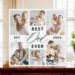 Best Dad Ever - Father's Day Photo Collage Plaque<br><div class="desc">Celebrate your dad with the "Best Dad Ever" Father's Day Photo Collage Plaque, a heartfelt tribute to the man who means the world to you. This beautifully crafted plaque features a high-quality, customizable photo collage, allowing you to showcase cherished memories and special moments. The collage is elegantly arranged around the...</div>