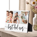 Best Dad Ever - Father's Day Photo Collage Plaque<br><div class="desc">Celebrate your dad with the "Best Dad Ever" Father's Day Photo Collage Plaque, a heartfelt tribute to the man who means the world to you. This beautifully crafted plaque features a high-quality, customizable photo collage, allowing you to showcase cherished memories and special moments. The collage is elegantly arranged around the...</div>