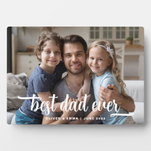 Best Dad Ever Father's Day Photo Plaque