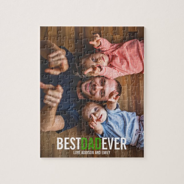 Best Dad Ever Father's Day Puzzle, 110 pieces Jigsaw Puzzle (Vertical)