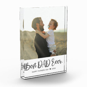 Best Dad Ever Father's Day Simple Photo Block