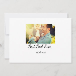 Best dad ever father's day son daughter papa dad p invitation