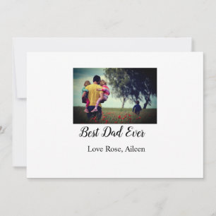 Best dad ever father's day son daughter papa dad p invitation