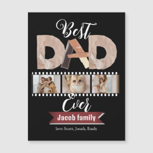 Best Dad Ever, Father's Day three Photo Collage 