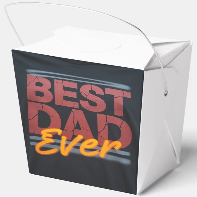 Best dad ever  favor box (Back)