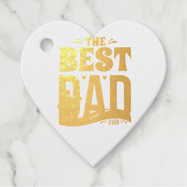 Best Dad Ever Favour Tags (Front)