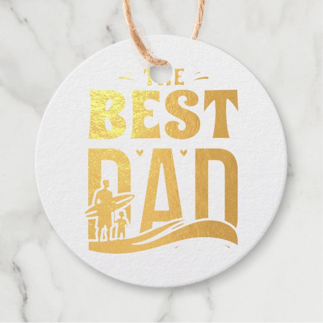 Best Dad Ever Favour Tags (Front)