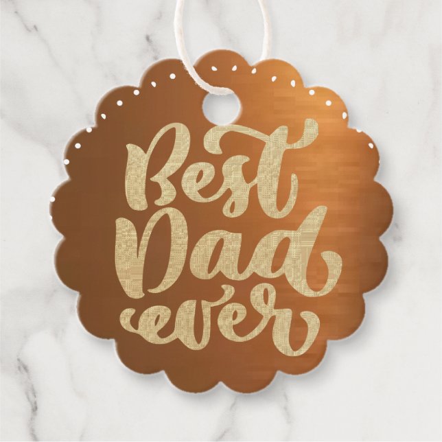 Best Dad Ever Favour Tags (Front)