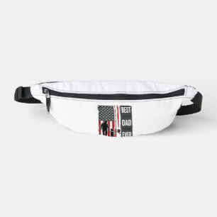 Best Dad Ever Fishing Flag Vintage Vector Design_1 Fanny Pack