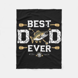 Best Dad Ever Fishing Gifts For Dad – Father’s Day Fleece Blanket