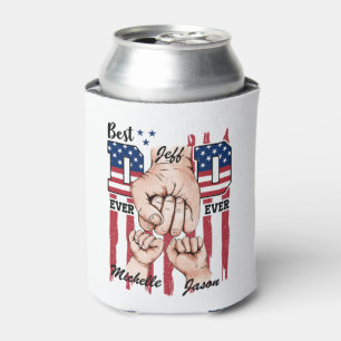 Best Dad Ever – Fist Bump USA Flag - 2 Kids Can Cooler