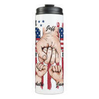 Best Dad Ever – Fist Bump USA Flag - 2 Kids
