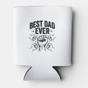 Best Dad Ever Fist Bump Vintage Shirt Design_1 Can Cooler