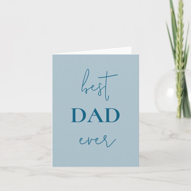  Best Dad Ever Folded Card | Father's Day Gift (Front)