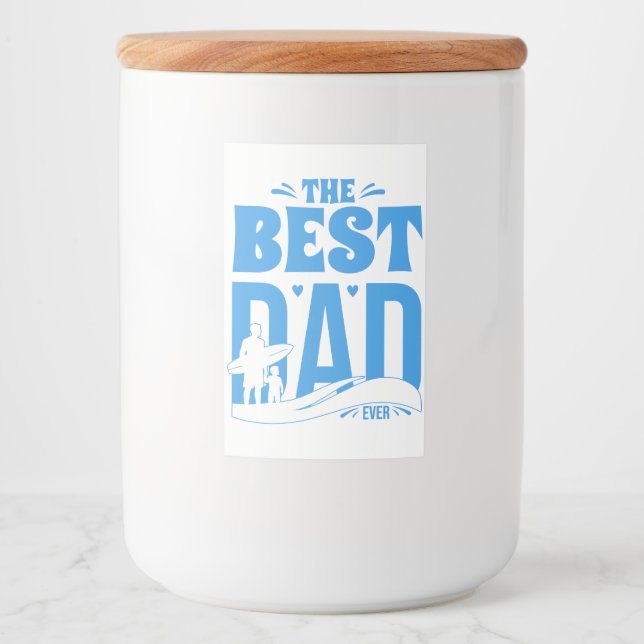 Best Dad Ever Food Label (Front)