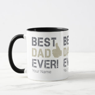 Best Dad Ever for Father's Day Vintage Thumb Up Mug