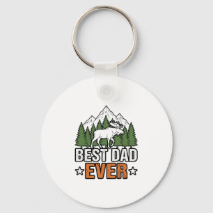 Best Dad Ever Forest Creature Vintage Dad Shirt De Keychain