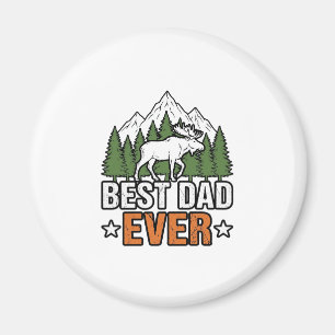 Best Dad Ever Forest Creature Vintage Dad Shirt De Magnet