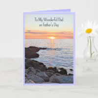 Best Dad Ever from Sunrise to Sunset Ocean Photo