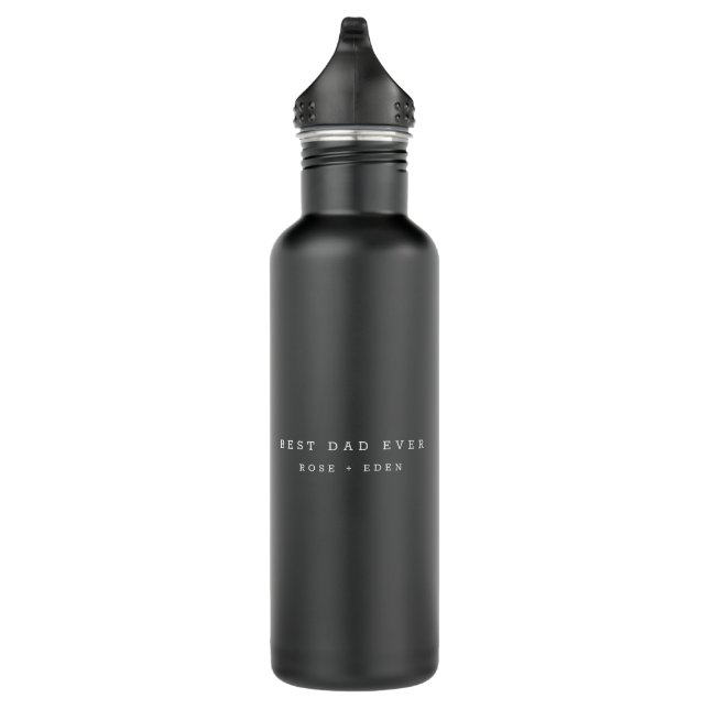 Best Dad Ever Full Personalized 710 Ml Water Bottle (Right)