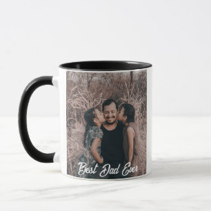 Best Dad Ever Full Photo Mug - Personalized Father
