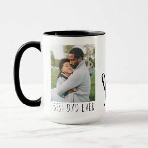 Best Dad Ever Full Photo Personalized Coffee Mug