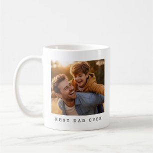 Best Dad Ever Full Photo Personalized Coffee Mug