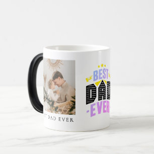 Best Dad Ever Full Photo Personalized Magic Mug