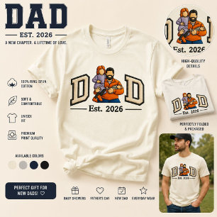 Best Dad Ever Gift Father's Day Custom Tee