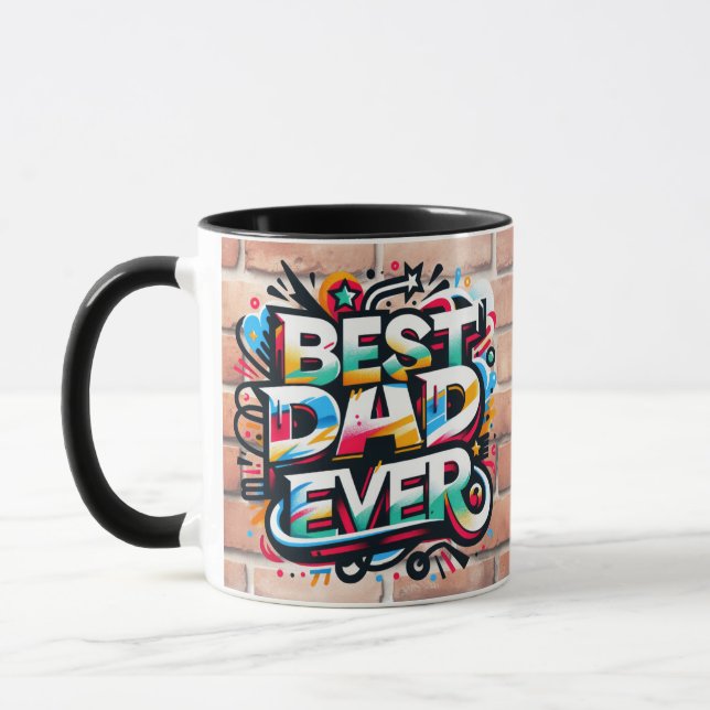 Best Dad Ever gift for fathers dads from daughter Mug (Left)