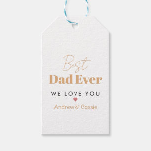 Best dad ever gift tags