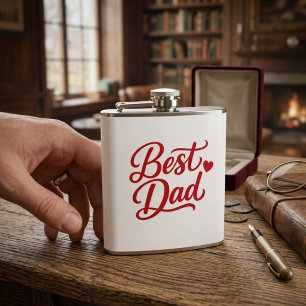 Best Dad Ever Gift Tee Hip Flask