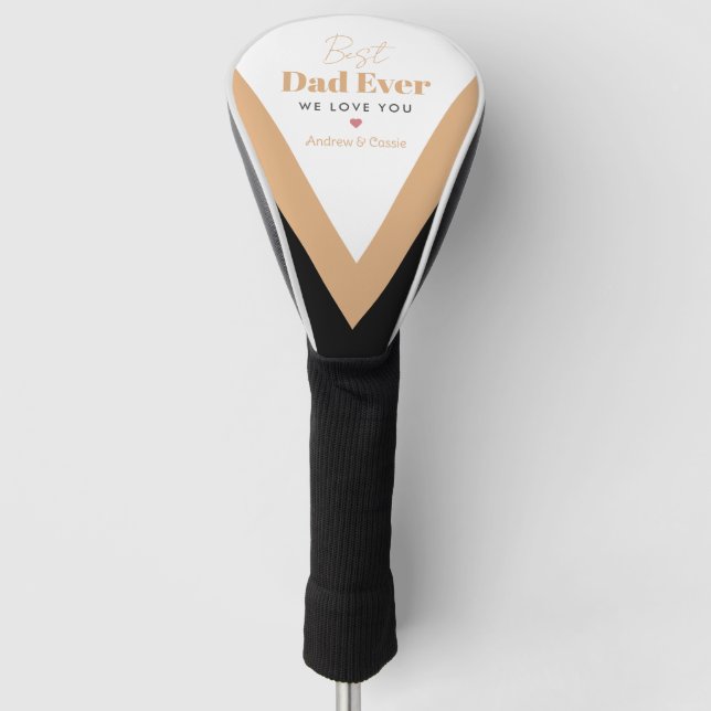 Best dad ever golf head cover (Front)