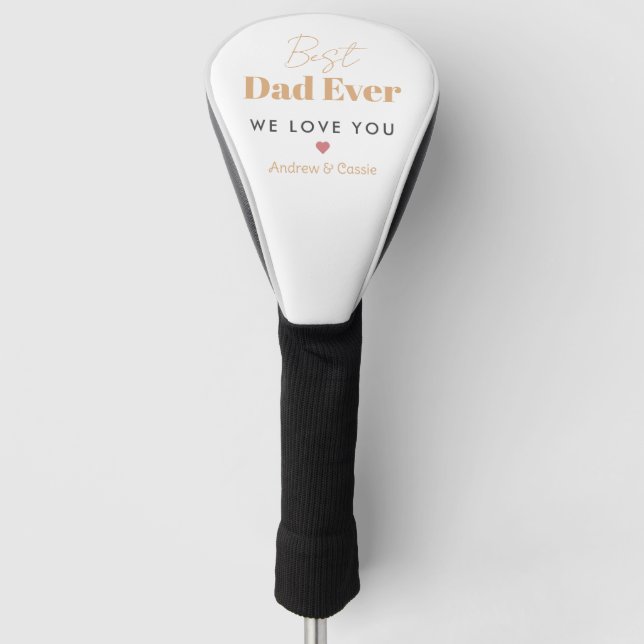 Best dad ever golf head cover (Front)