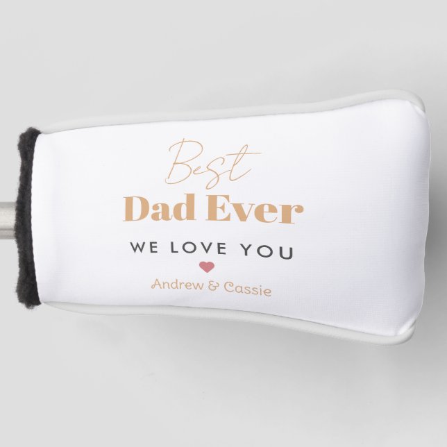 Best dad ever golf head cover (Front)