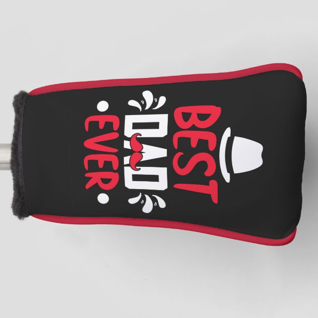 Best Dad Ever Golf Head Cover (Front)