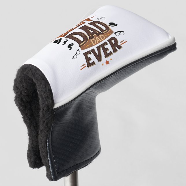 Best Dad Ever Golf Putter Cover –Personalized Gift (3/4 Front)