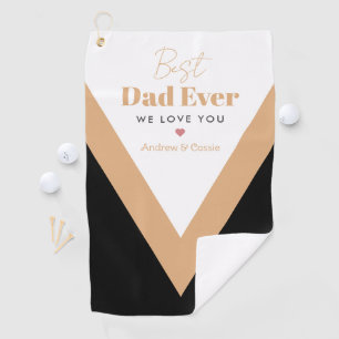 Best dad ever golf towel